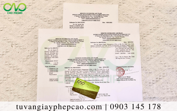Dịch vụ làm Certificate of free sale bột yến mạch xuất khẩu toàn quốc