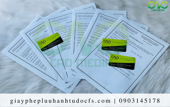 Điều kiện để mứt tắc xin giấy chứng nhận y tế