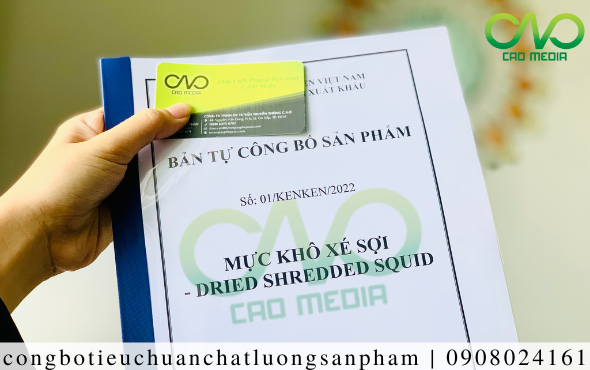 Thực hiện tự công bố mực xé tẩm gia vị khi đã có kết quả kiểm nghiệm