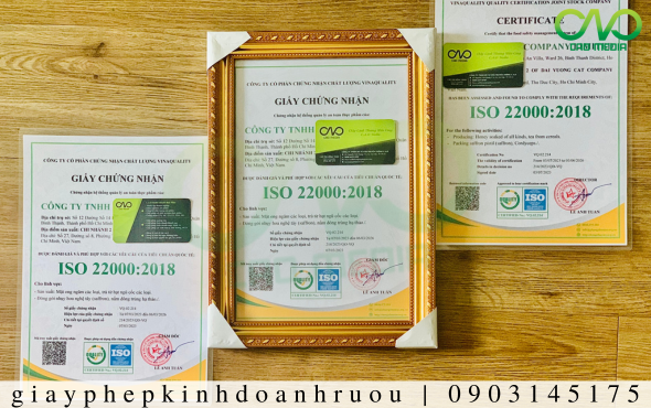 Thủ tục và điều kiện dược cấp giấy chứng nhận ISO 22000:2018