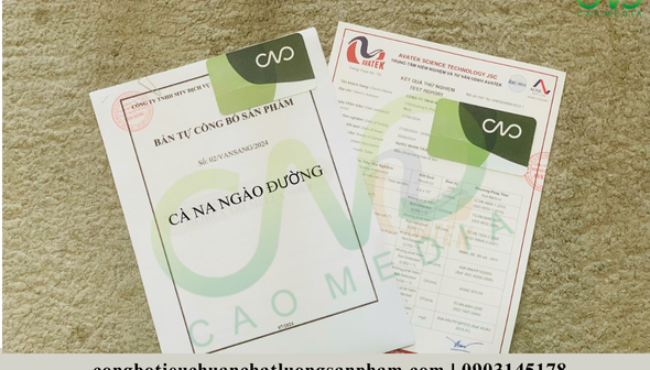 Công bố sản phẩm cà na ngào đường