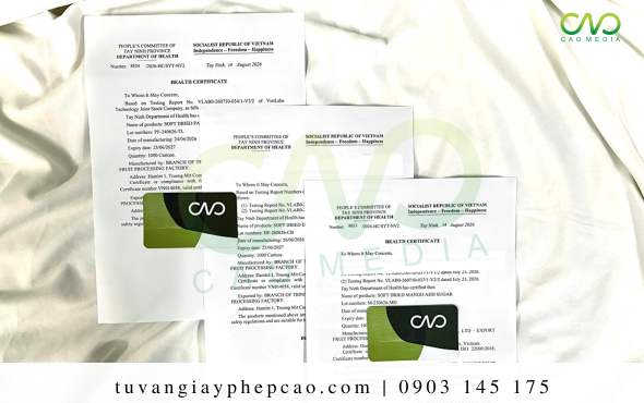 Các trường hợp bị thu hồi chứng nhận health certificate - HC